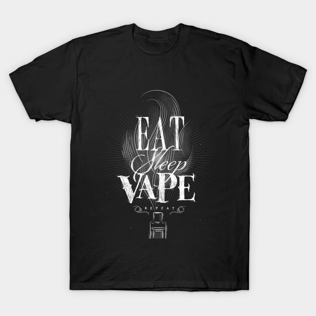 Eat, sleep, vape ... repeat T-Shirt by wizardoz